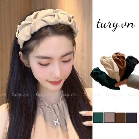 Cài Tóc Áo Dài Tết Nữ -Tury- Băng Đô Mần Đội Đầu Trơn Kiểu Xoắn Sang Chảnh Diện Outfit Ngày Tết Sống Ảo Nữ Tính - CT022-CT027