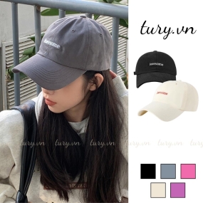 Mũ lưỡi trai unisex nam nữ, Nón kết chất liệu cotton thêu chữ AWESOME đơn giản thời trang Hàn Quốc - TURY - MLT027