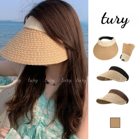 Nón Cói Nửa Đầu Bán Chạy -Tury- Mũ Cói Sợi Rơm Form Cứng Chống Nắng UV Siêu Hot Cho Các Nàng Diện Đi Chơi Mùa Hè - NC057