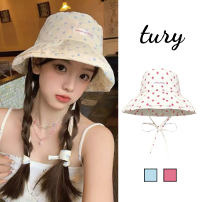 Mũ Bucket Rộng Vành Chấm Bi Có Dây Ai Meng Studio - NV089