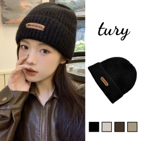 Mũ Len Unisex Nam Nữ - Tury - Mũ Len Đan Phối Tag " BELAINCAG" Phong Cách Thu Đông Nhiều Màu -NL033