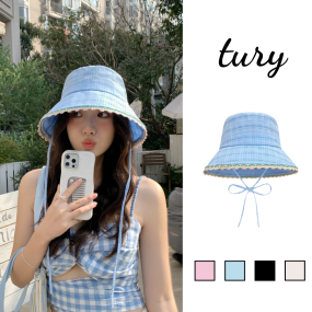 Mũ Bucket Rộng Vành Viền Hoa Nhỏ Có Dây - NV091