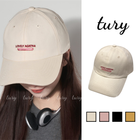 Mũ Lưỡi Trai Unisex, Nón Che Nắng Trơn Thêu Chữ Lovely Agatha Chất Cotton Mềm Thoáng Mát Thời Trang Mùa Hè - Mã MLT034