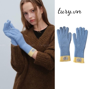 Găng Tay Len Unisex - Tury- Găng Tay Giữ Ấm Hở Ngón Cảm Ứng Màn Hình Phối Tag Something Better Phong Cách Hàn Quốc-GT043