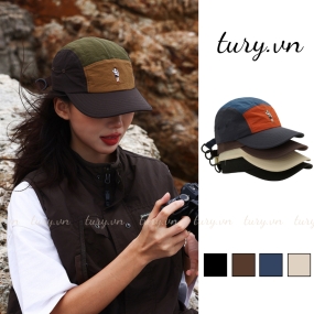 Mũ lưỡi trai unisex, Nón kết thêu họa tiết hình người chất cotton dù phối màu basic thời trang Hàn Quốc - TURY - MLT032