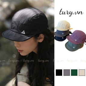 Mũ lưỡi trai unisex nam nữ, Nón kết ngắn vành chất cotton họa tiết trơn đơn giản thời trang Hàn Quốc - TURY - MLT029