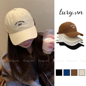 Nón kết unisex nam nữ, Mũ lưỡi trai chất cotton thêu CAT FORTUN 1981 thời trang đường phố Hàn Quốc - TURY- MLT09