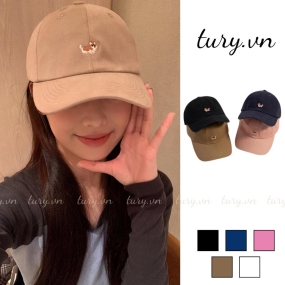 Mũ lưỡi trai unisex nam nữ, Nón kết chất liệu cotton thêu cún dễ thương thời trang Hàn Quốc - TURY - MLT024
