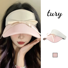 Mũ lưỡi trai rộng vanh phối nơ kiểu thể thao - MLT055