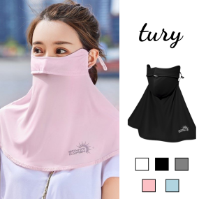 Mặt Nạ, Khẩu Trang Chống Nắng & Tia UV Unisex Che Kín Toàn Mặt Và Cổ Chất Lụa Thoáng Khí Thời Trang Mùa Hè - Mã KTR03