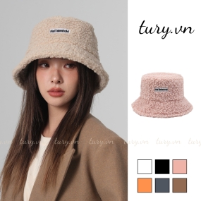 Mũ Len Lông Cừu Unisex -Tury- Nón Bucket Retro Len Dày Dặn  Giữ Ấm  Phù Hợp Với mọi Lứa Tuổi Thời Trang Thu Đông - NL001